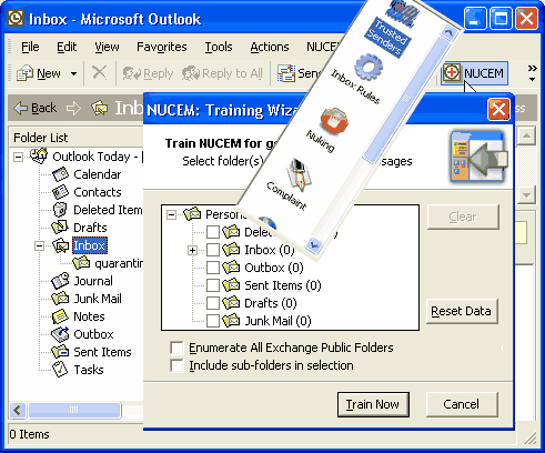 NUCEM Spam Terminator Screenshot